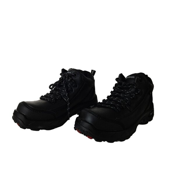 Reebok Womens Tiahawk Waterproof Composite Sport Work Boot 7W  Black Slip Resist - Picture 5 of 16